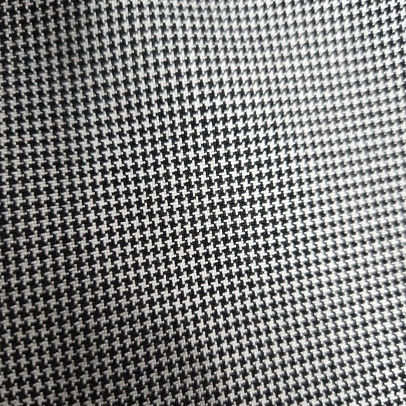 1980s Vintage Black Houndstooth E.H. Woods Power Suit Jacket Blazer Size 10 - Picture 5 of 7